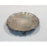 A 20th Century silver waiter,