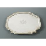 A George II silver salver,