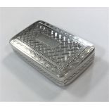 A George III silver snuff box by Joseph Willmore,