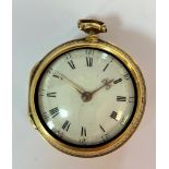 Ard. Buchanan, London - A George III silver gilt pair cased pocket watch,