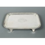 A George III silver tray,