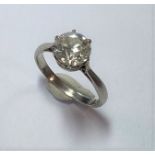 A single stone diamond ring,