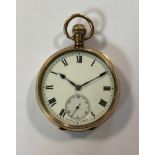 Zenith - A George V 9ct gold open-faced pocket watch,