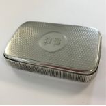 An unusual Victorian silver snuff box,