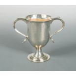 A George III silver two handled trophy cup,