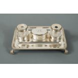 A Victorian silver table inkstand formerly the property of Richard Marsh MVO,