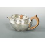 A George III silver teapot,