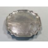 A George V silver salver,