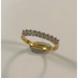 A diamond half eternity ring,