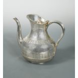 A Victorian silver coffee pot,