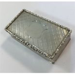 A Victorian silver snuff box,