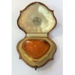 By repute a gift from Queen Victoria - An amber snuff box,
