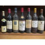 Bordeaux red and others. Chauteau Rausan Segla 1974, Chateau Smith Haut Lafitte 1981, Chateau