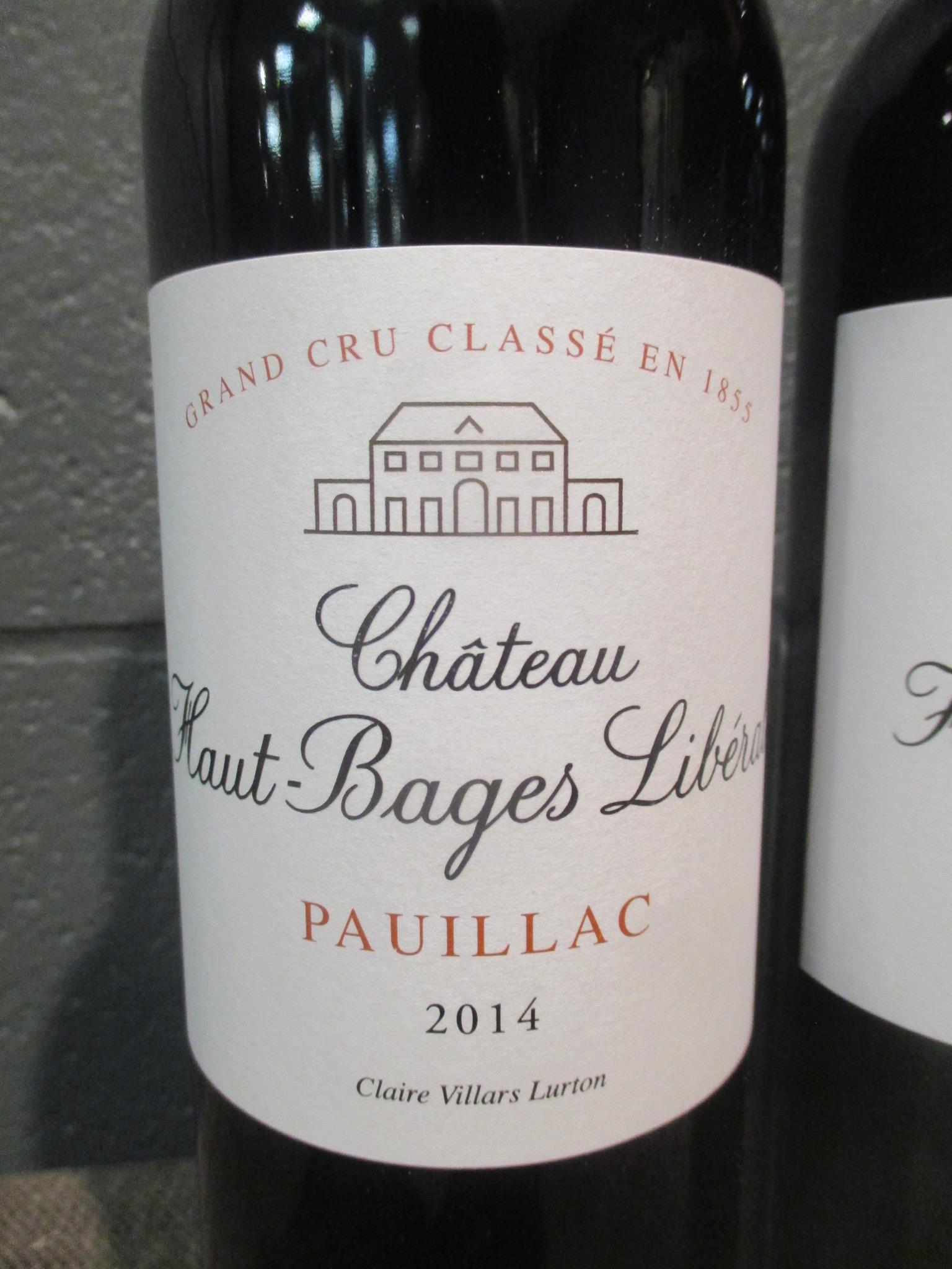 Chateau Haut Bages Liberal, Pauillac 5eme Cru 2014, 6 bottles