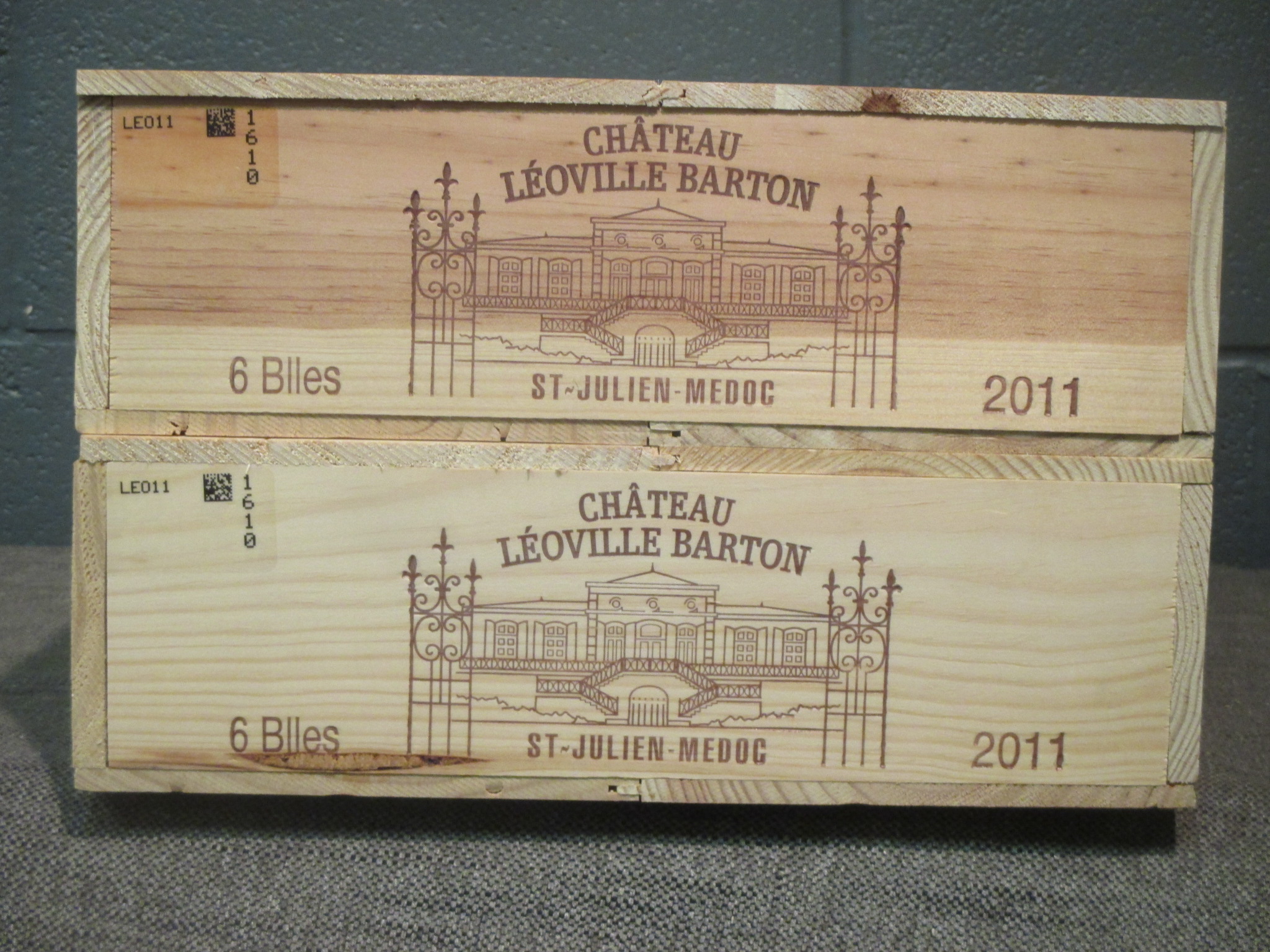 Chateau Leoville Barton, St Julien 2eme Cru 2011, 12 bottles