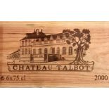 Chateau Talbot, St Julien 4eme Cru 2000, 6 bottlesCondition report: removed from storage at the Wine