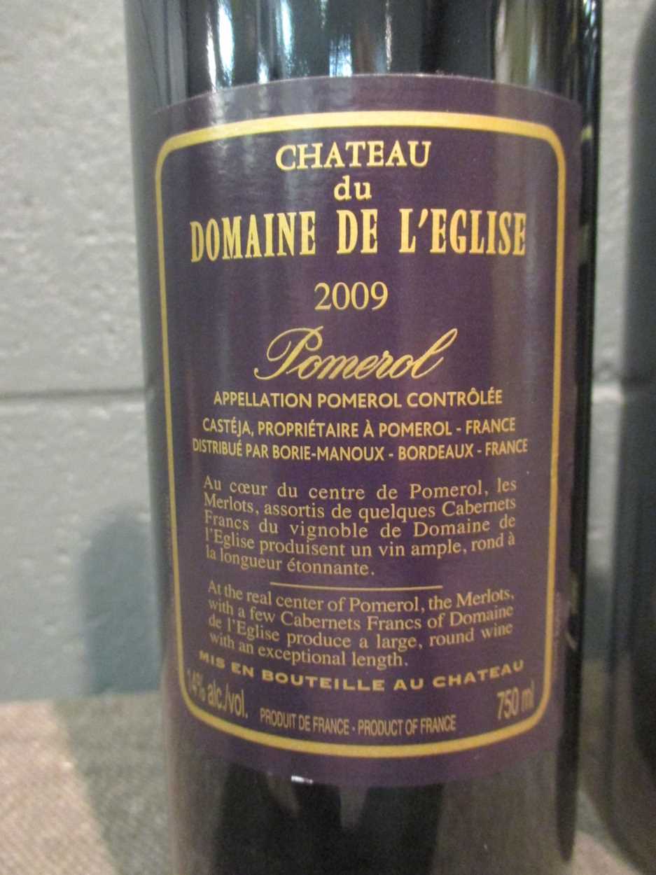 Chateau du Domaine de L’Eglise, Pomerol 2009, 6 bottles - Image 2 of 4