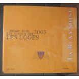 Montagny 1er Cru Les Loges Vieilles Vignes 2003, 12 bottlesCondition report: removed from storage at