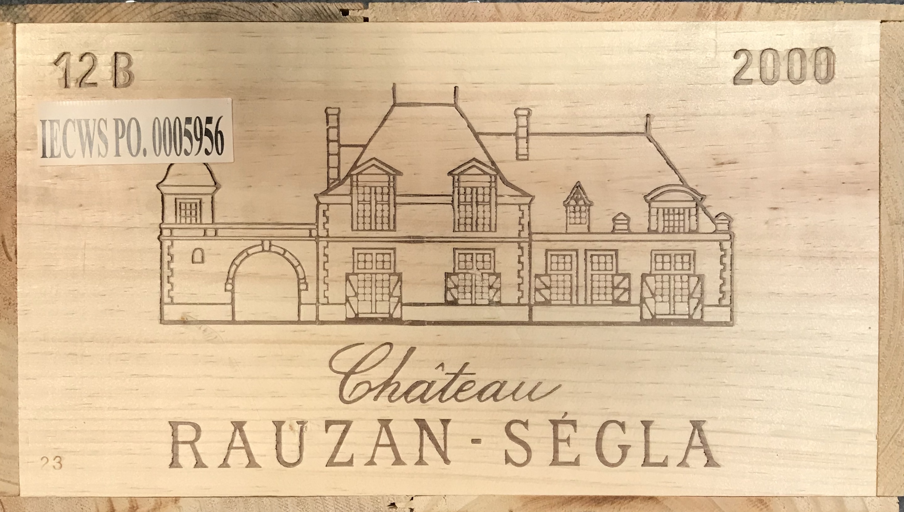 Chateau Rauzan-Segla, Margaux 2me Cru 2000, 12 bottlesCondition report: removed from storage at