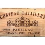 Chateau Batailley, Paulliac 5eme Cru 1999, 12 bottlesCondition report: removed from storage at the
