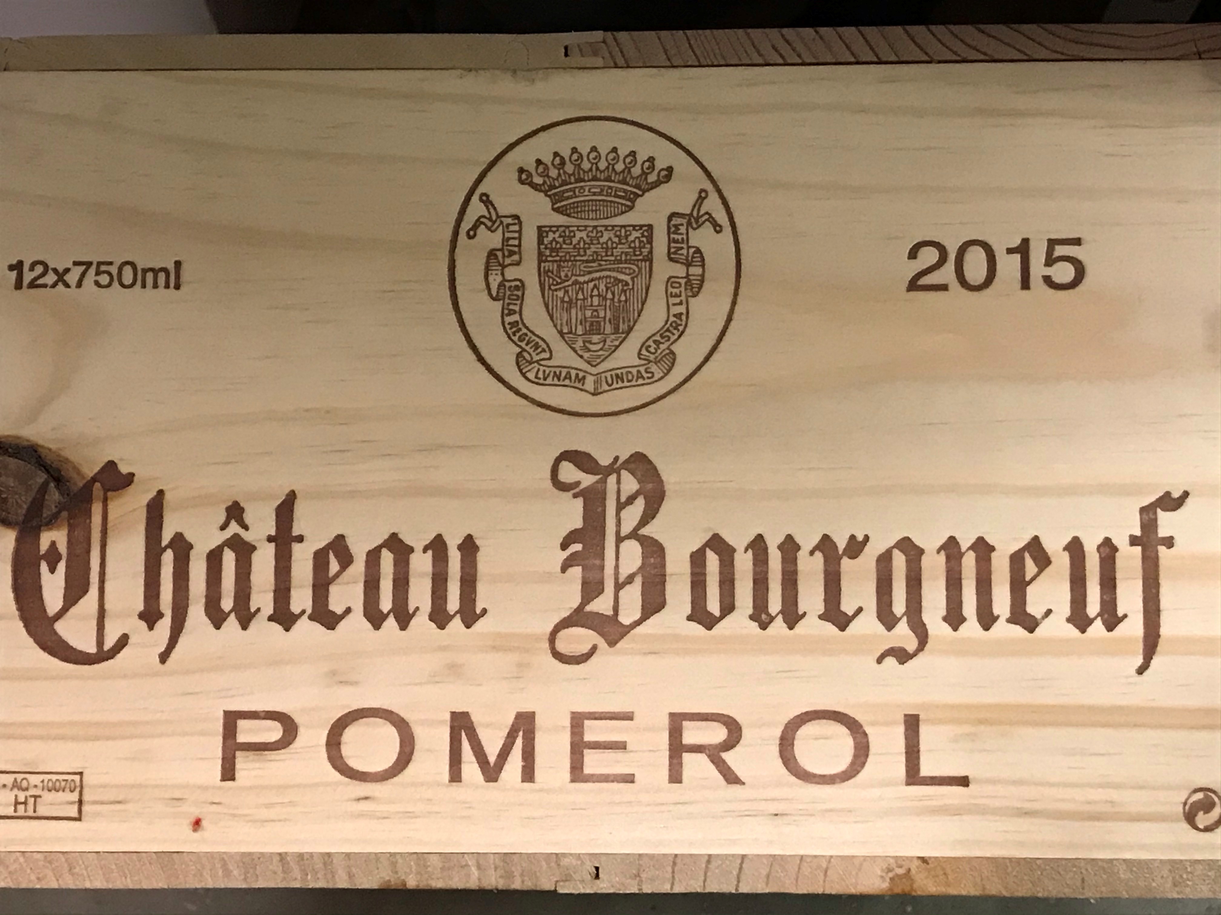 Chateau Bourgneuf, Pomerol 2015, 12 bottles