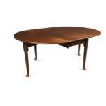 A George III, Cuban mahogany drop leaf table,