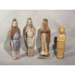 A group of four Chinese tomb figures,