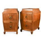 A pair of Regency mahogany dining room pedestals,