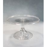 A George III glass tazza,