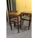 Three Chinese hardwood stands, 20th century,