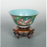 A Chinese porcelain flared bowl, Qing Dynasty, Jiaqing (1796-1820),