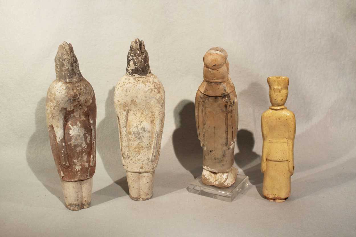 A group of four Chinese tomb figures, - Image 2 of 2