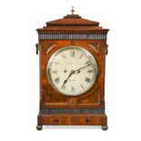 A Regency mahogany bracket clock,