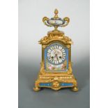 A French 19th century ormolu mantel clock,