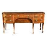 A late Regency mahogany sideboard,