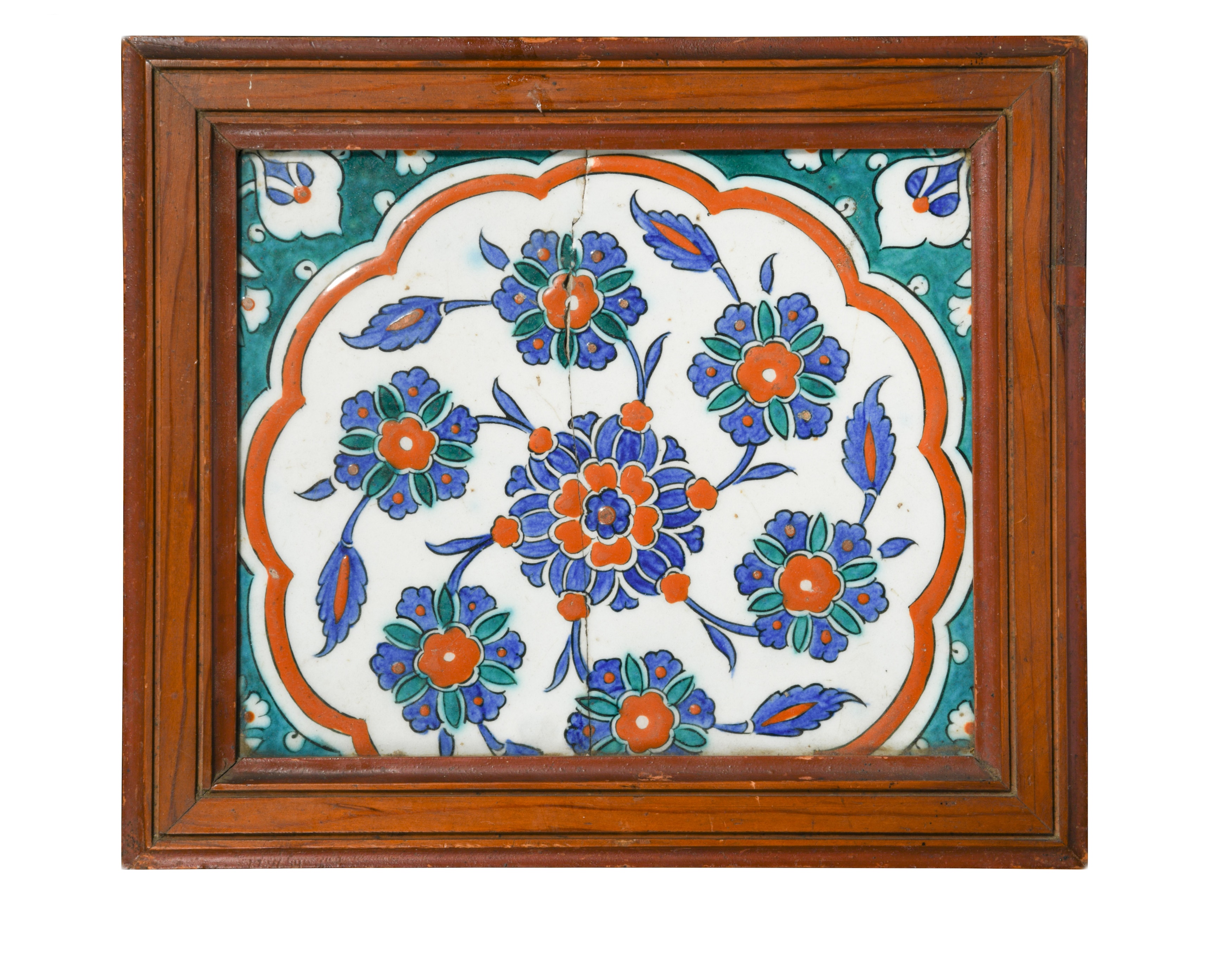 A 16th century Islamic Turkish tile,