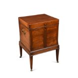 A George III mahogany cellaret,