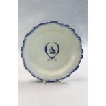 A collection of 18th century creamware plates,