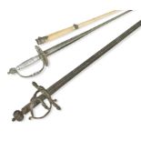 An English smallsword, late 18th century,