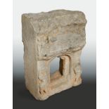 A Chinese grey stone architectural fragment,