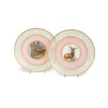 A pair of Minton cabinet plates,