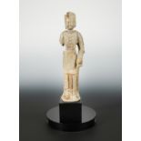 A Chinese marble standing figure of Guanyin, in Northern Qi style,