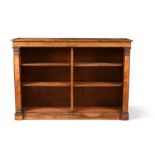A Regency rosewood open bookcase,