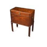 A George III mahogany cellarette,