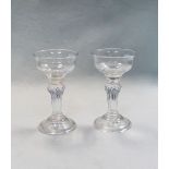 A pair of George III sweetheart glasses,