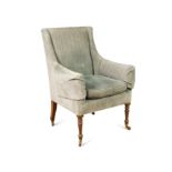 A George IV library armchair,