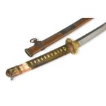 A Japanese World War II "surrender sword",