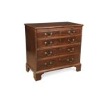 A George III mahogany chest,