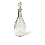 A Jacobite decanter and stopper,