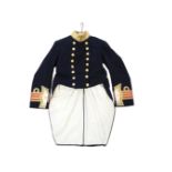 A Royal Navy Surgeon Commander full dress coat, circa 1918,